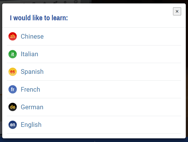 Languages Available