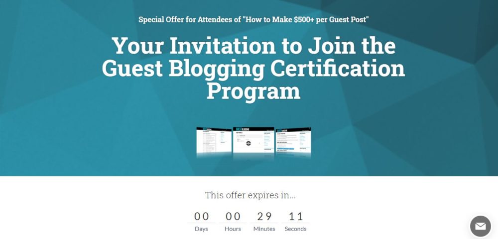 Guest blogging certification program