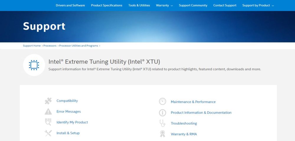  Intel XTU