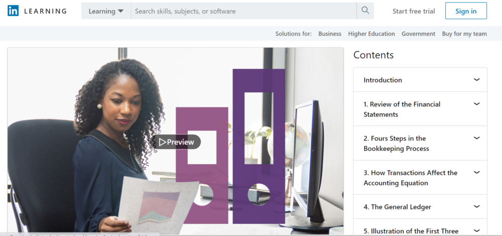 Bookkeeping by LinkedIn Learning