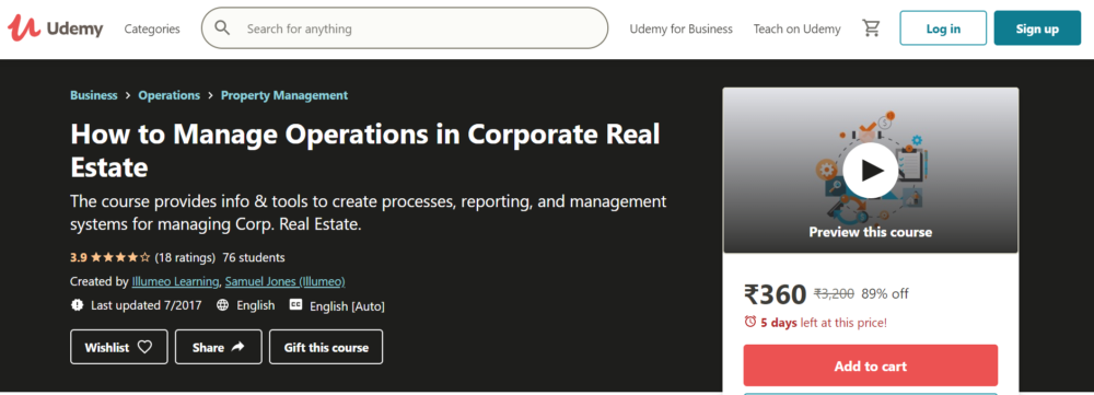 Manage Operations in Corporate Real Estate