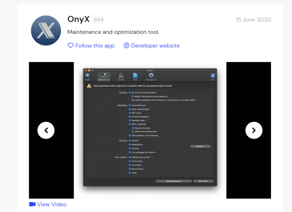 onyx mac cleaner malware