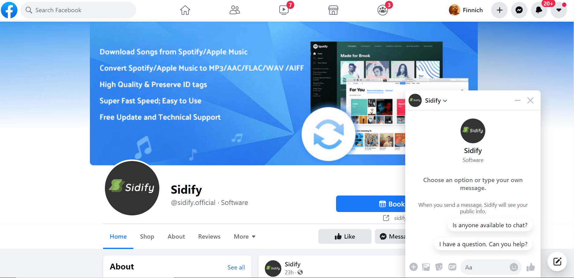 sidify facebook