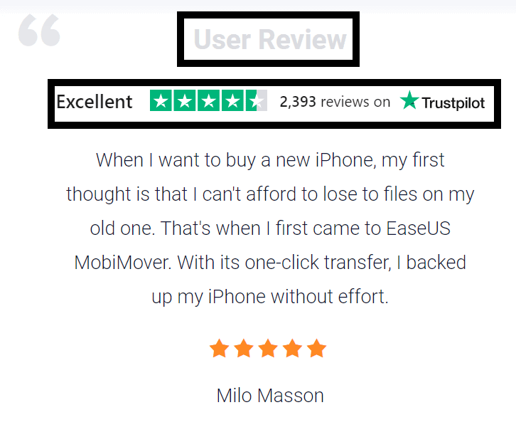 mobimover review- customer review