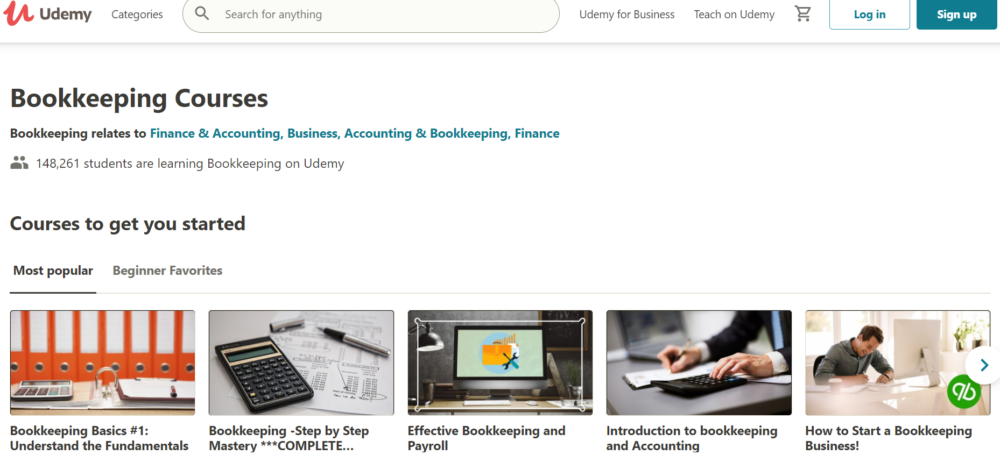 best online bookkeeping courses- Accounting and bookkeeping on Udemy 