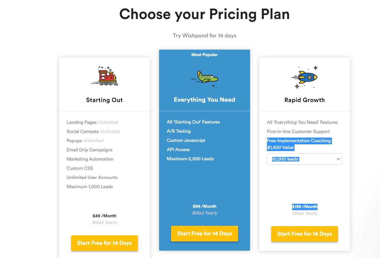 Pricing Plan