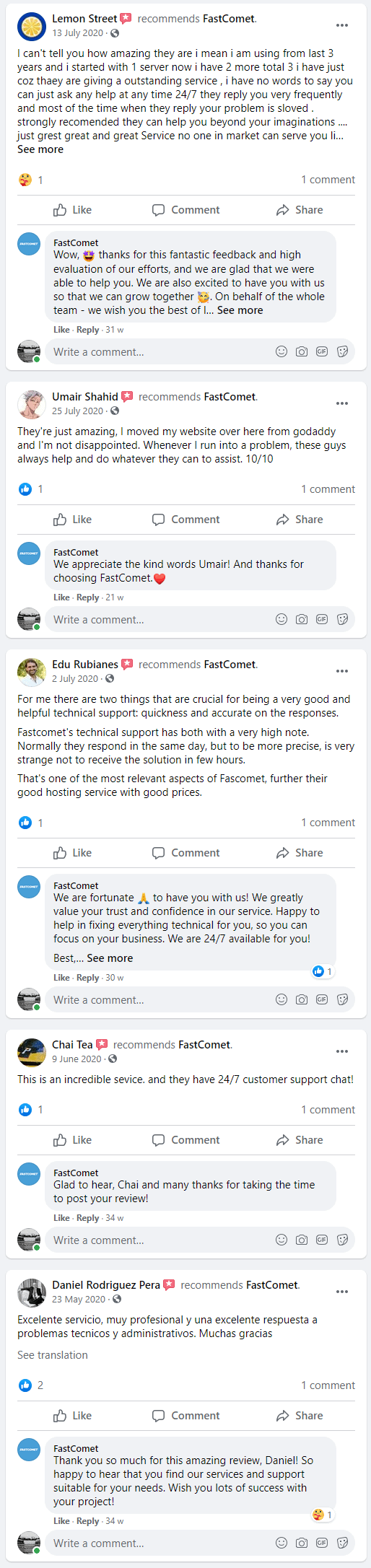 FastComet-Facebook-review