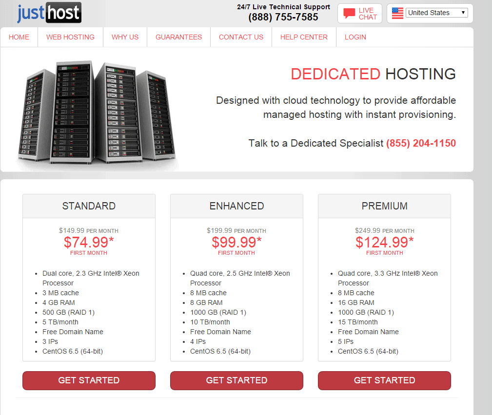 Justhost Coupon-Dedicated Hosting