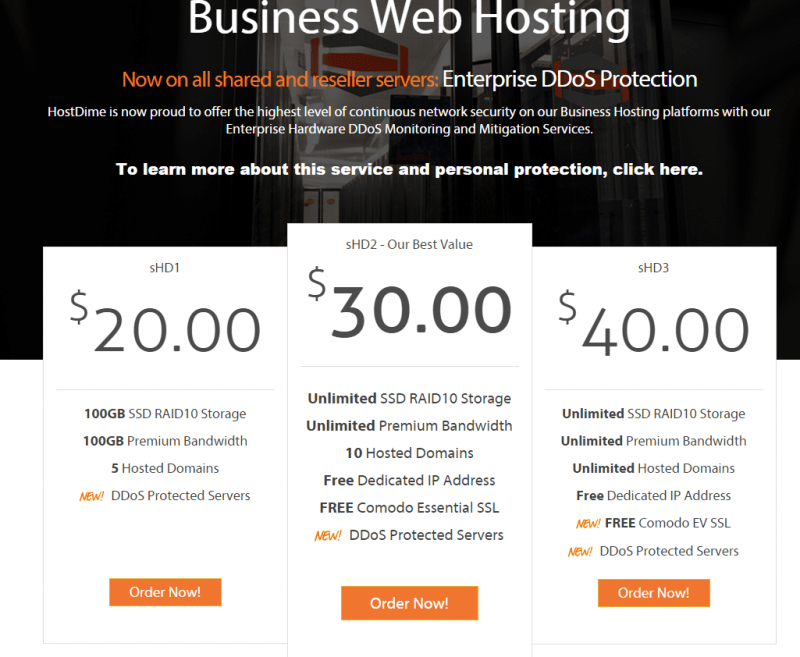 HostDime-Business-Web-Хостинг