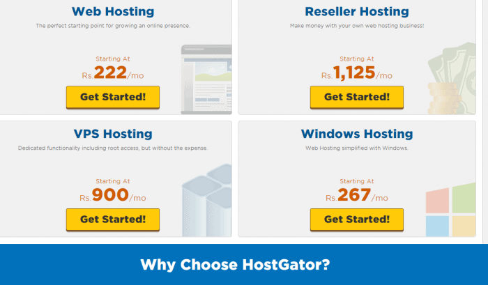 ПЛАН купона HostGator India