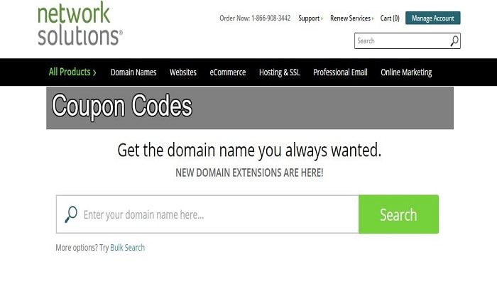 Network Solutions Coupons
