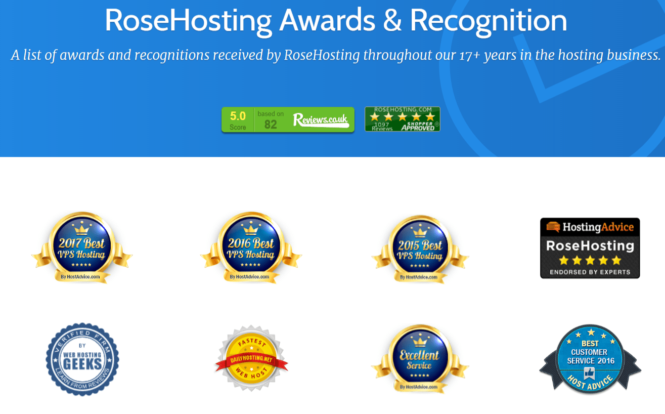 RoseHosting-awards-&-recognition