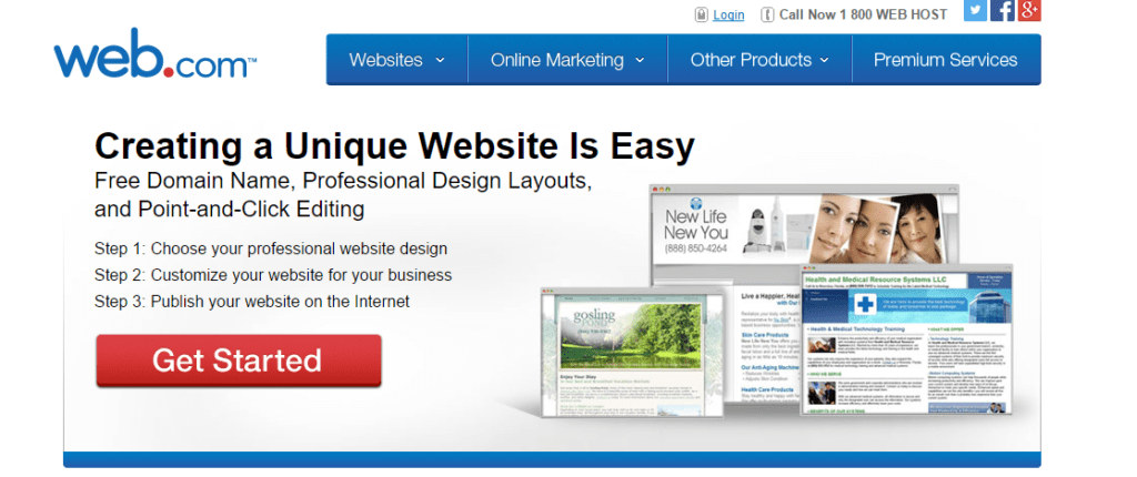 Web.com Coupon -Website Builder