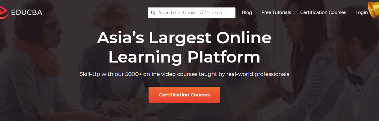 eduCBA online learning platform