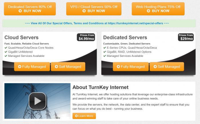 Turnkey Internet Hosting - Server Prices