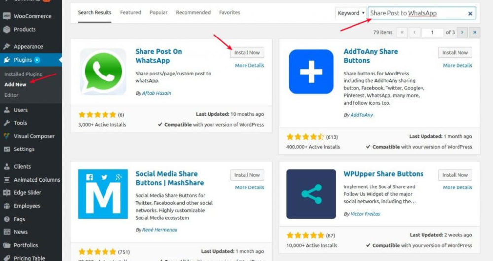 Whatsapp Sharing Button On WordPress
