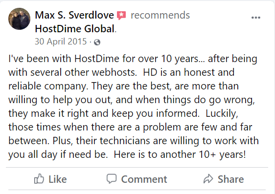 HostDime review 