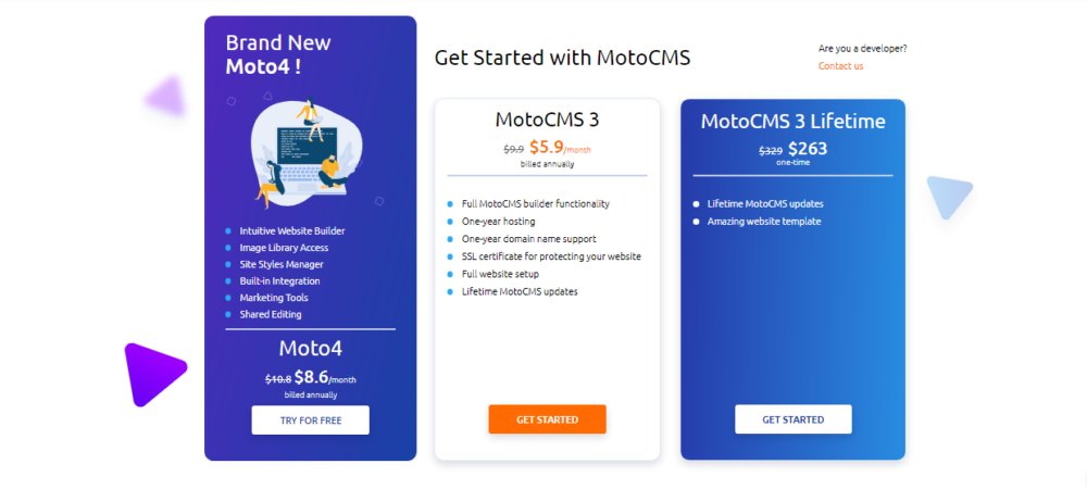 MotoCMS Review- Pricing Plans