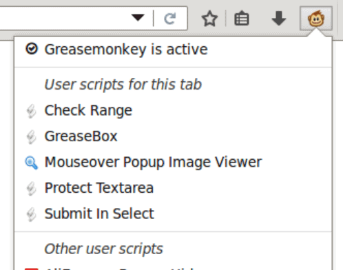 Block Adblock Detection Greasemonkey Main Menu