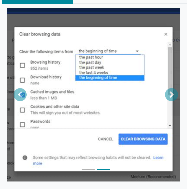 Speed Up Internet Clear Cache