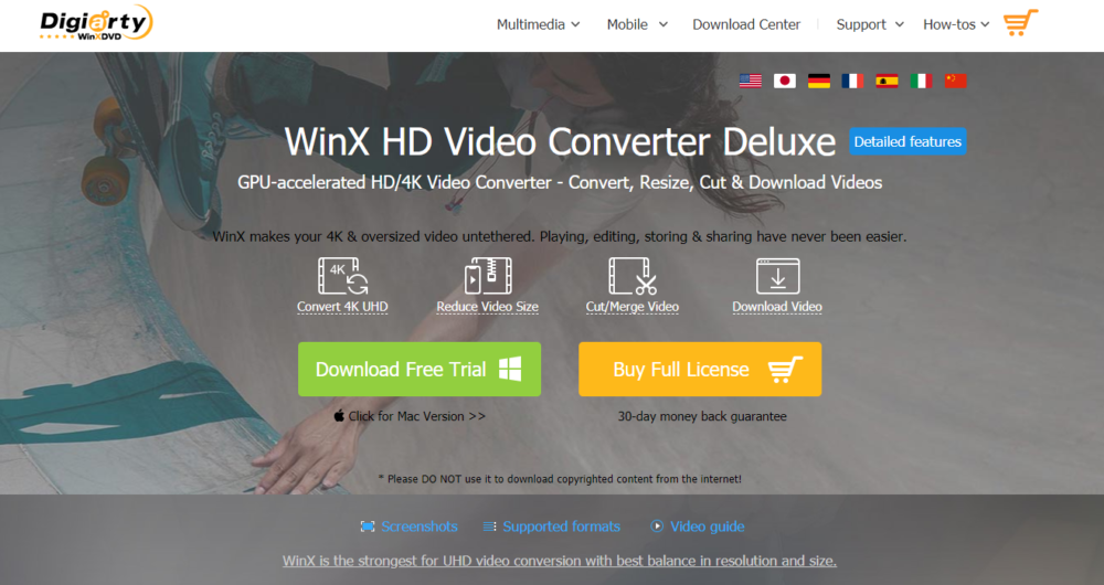 WinX HD Video Converter Deluxe