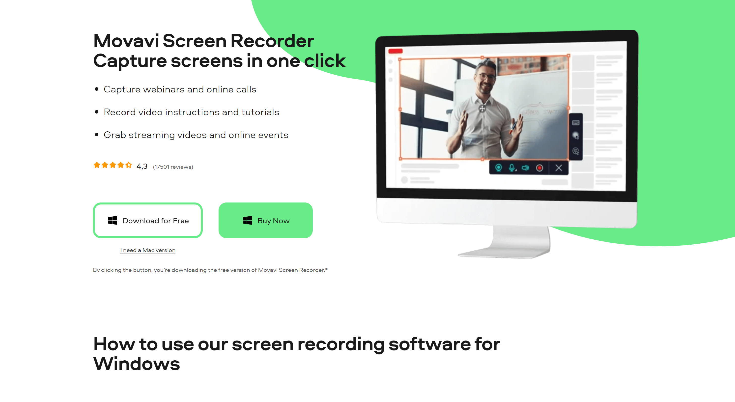 Movavi screen recorder- movavi review