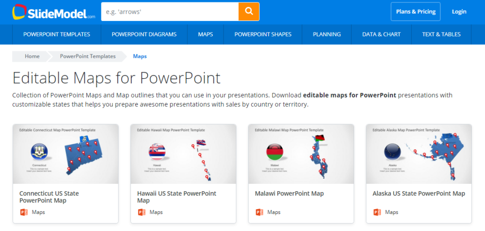 Maps For PowerPoint