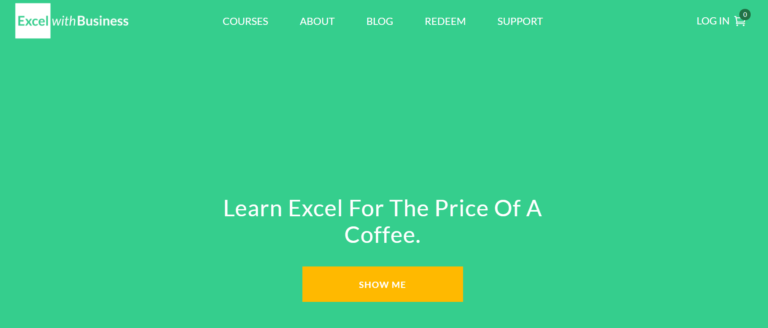 excel with business coupon