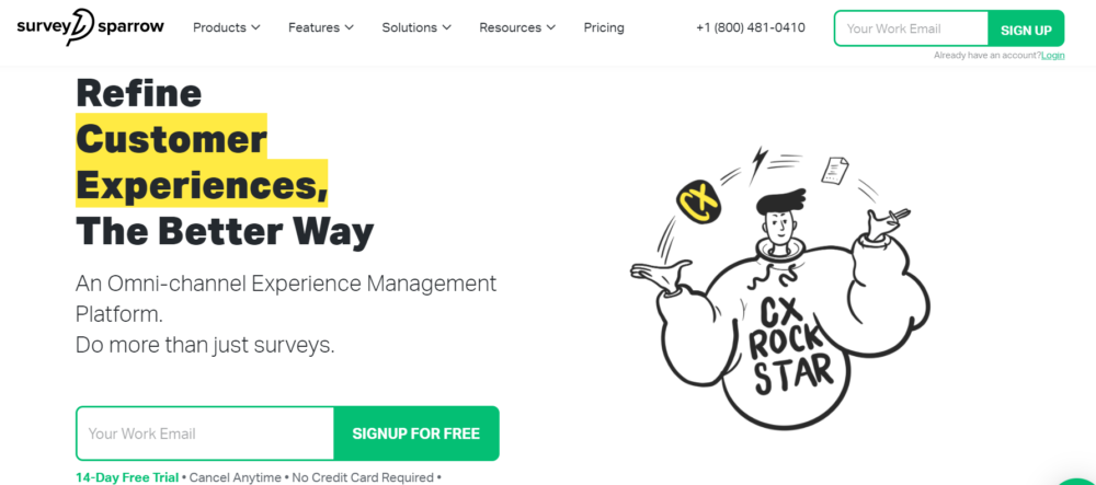 SurveySparrow Refine Customer