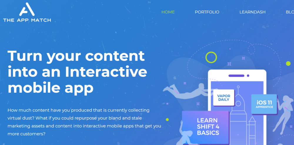 AppMatch Interactive mobile app
