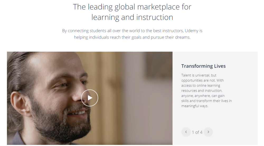 Mercado líder de Udemy