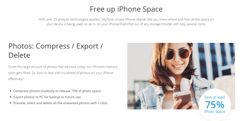 iMyFone Umate Pro Free up space