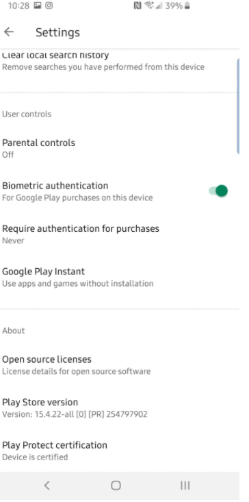 Update Google Play Store Version