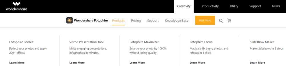 Wondershare Fotophire Products