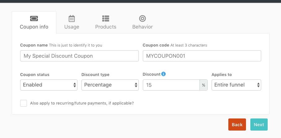 Creating Your First ThriveCart Coupon