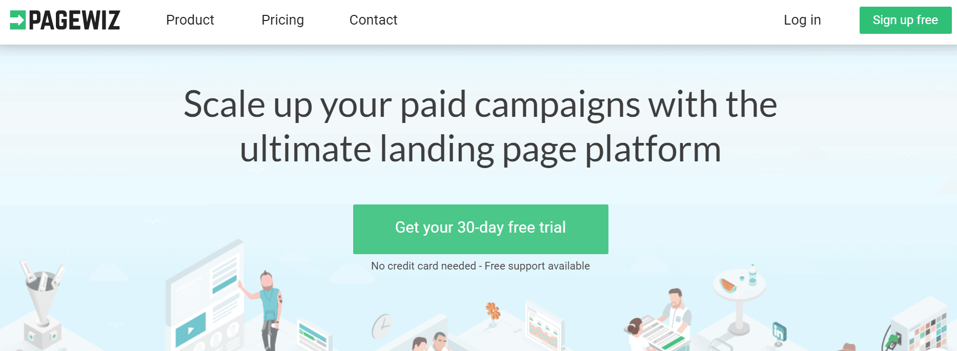 Pagewiz-Landingpage-Plattform