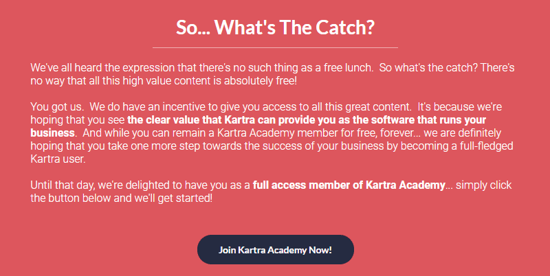 Kartra Academy Benefits and features