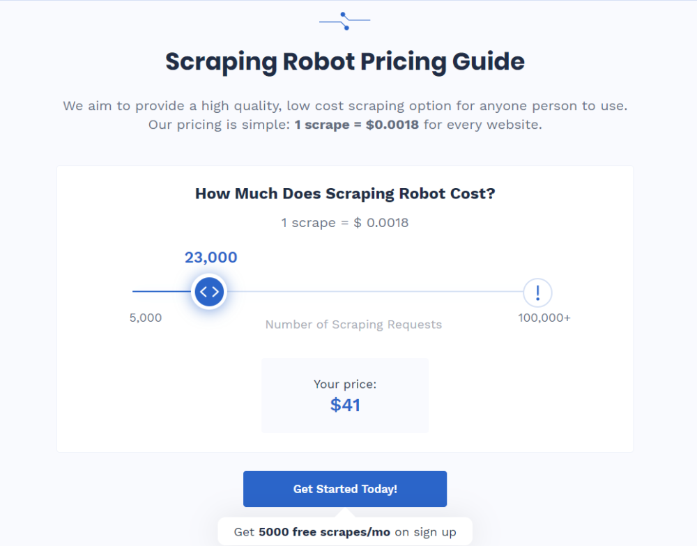 Scraping Robot Review - Pricing