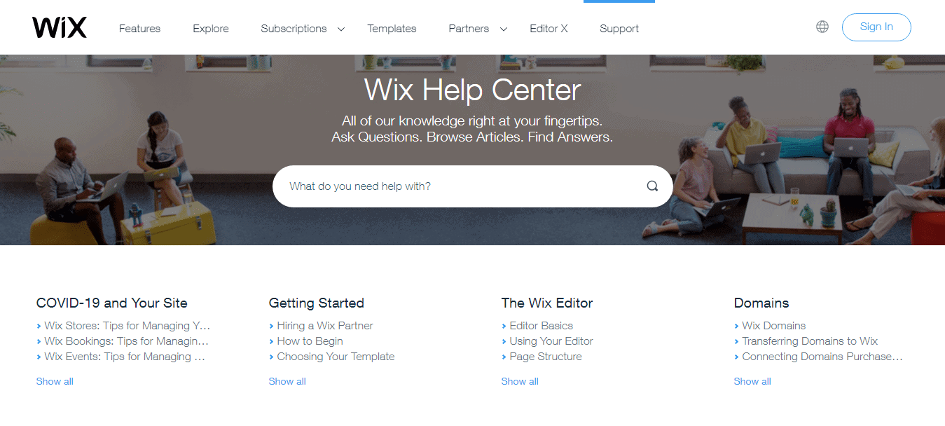 Wix-Customer-Support
