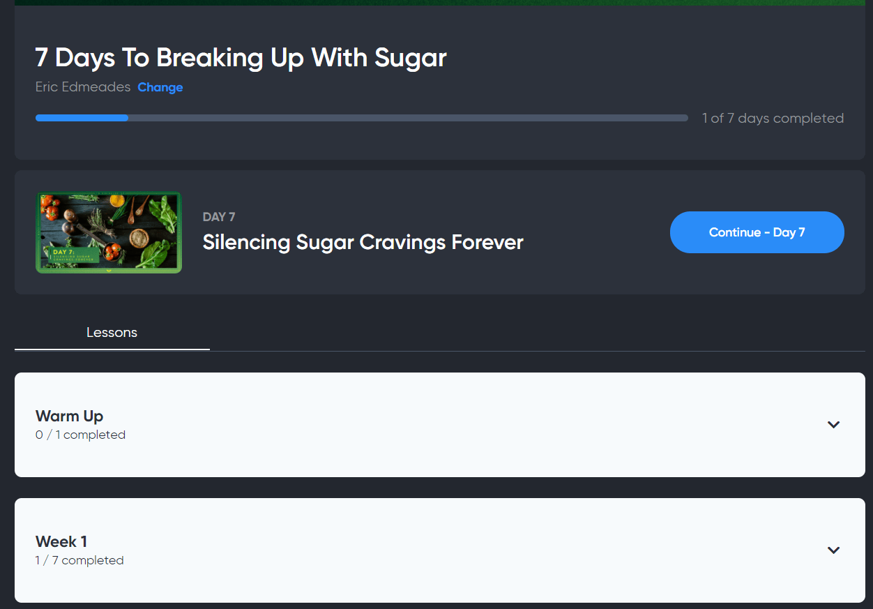 7 Days To Breaking Up With Sugar - MindValley Review