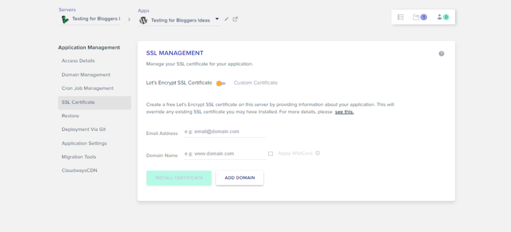 SSL-Management