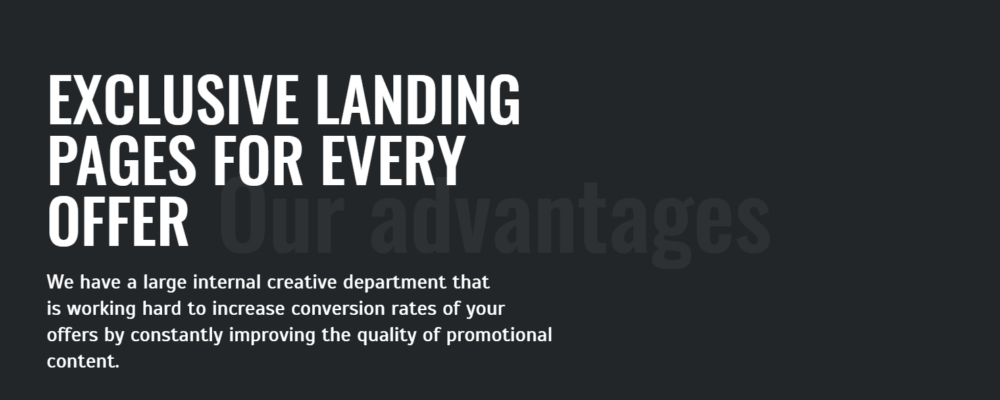 Landing page