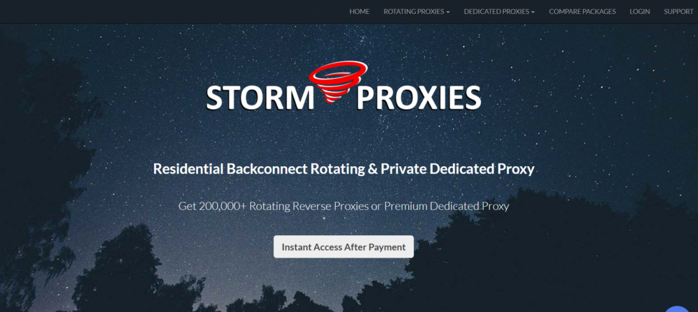 Storm Proxies private