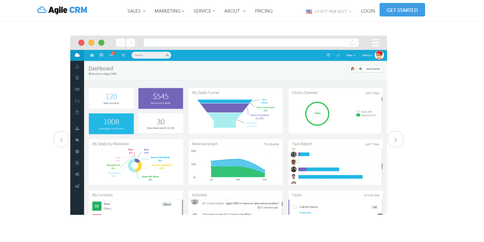 Zoho CRM Alternatives - Agile CRM