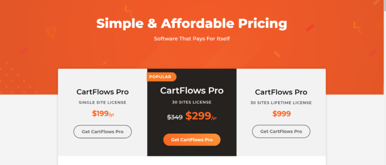 Cartflows Review - pricing-plans
