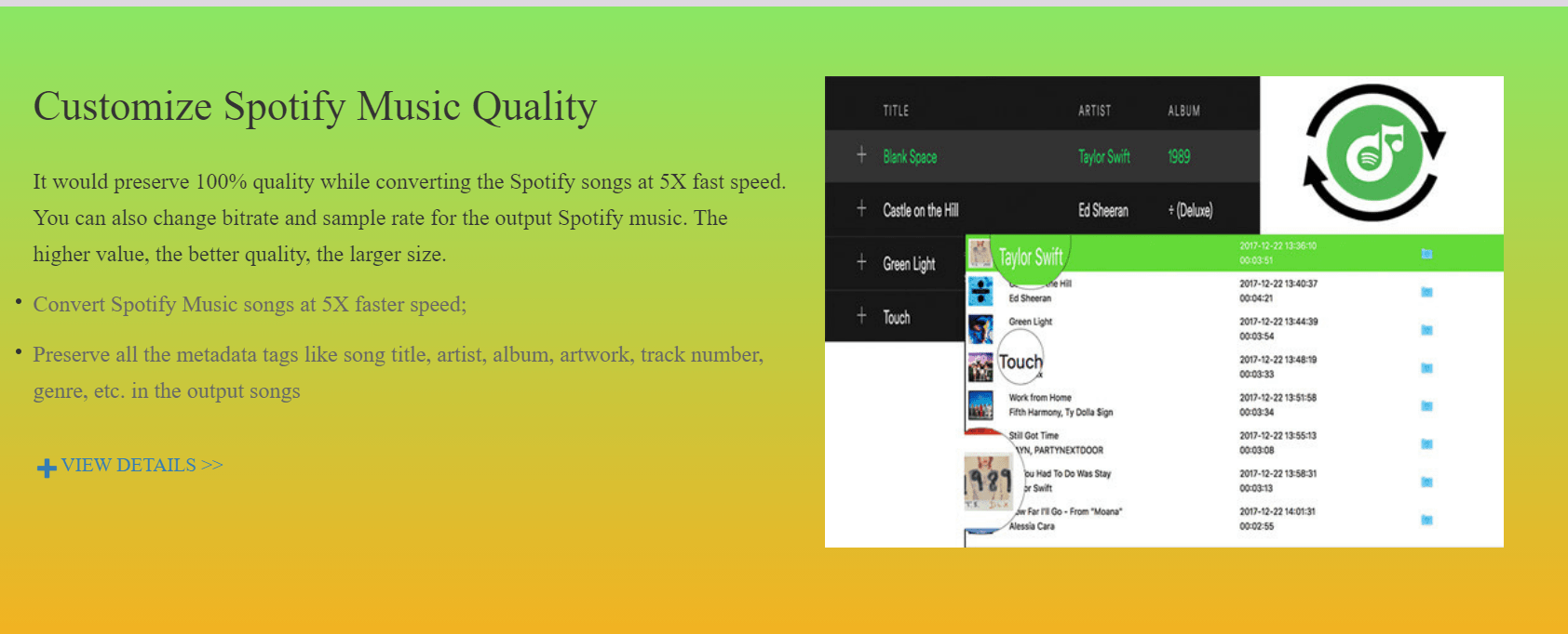 UkeySoft Spotify Music Converter Customize