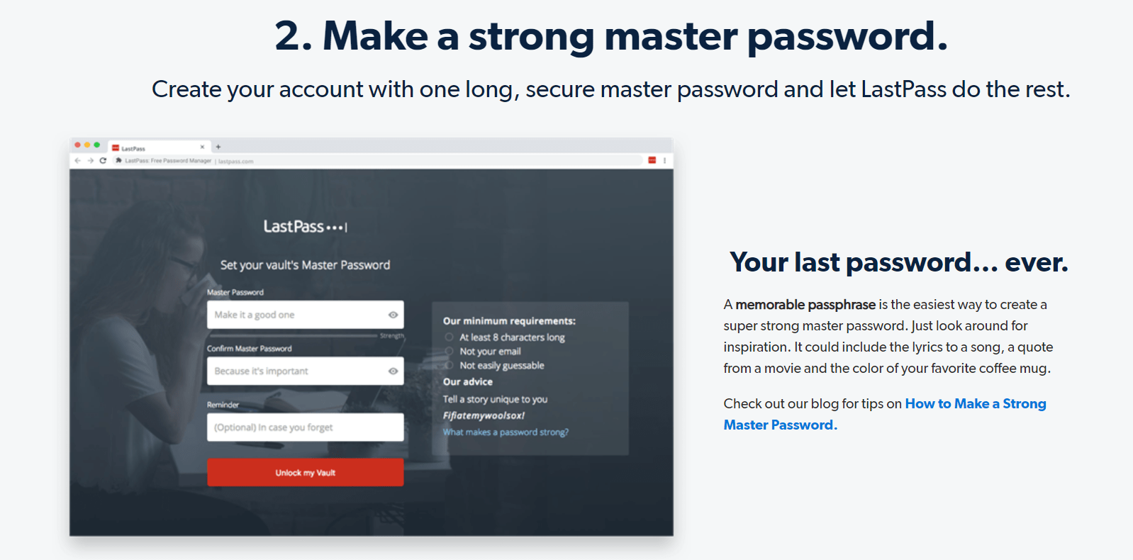 Make a strong master password.