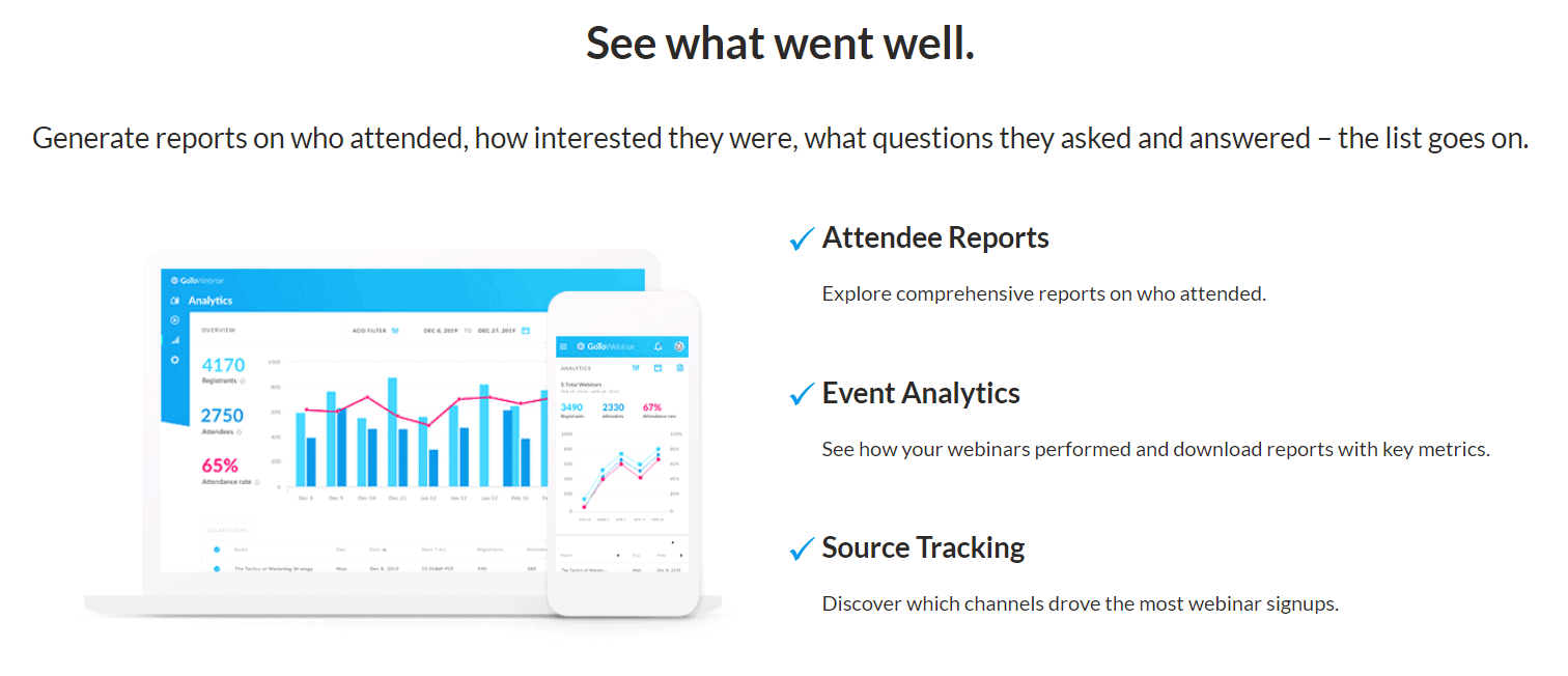 GoToWebinar features