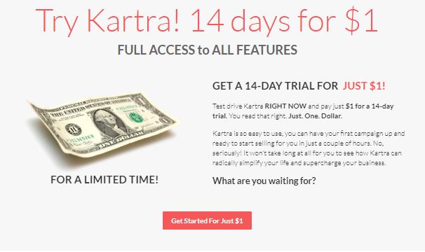 Kartra free trial plan