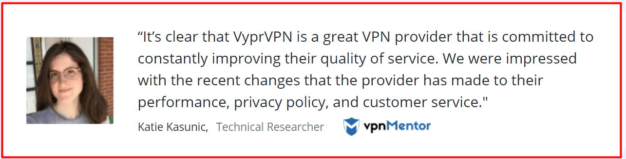 VyperVPN Testiminial 3